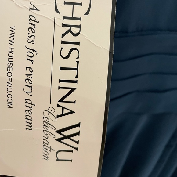 Navy Christina Wu bridesmaid gown - Picture 3 of 6